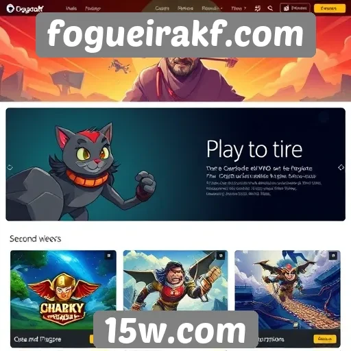 Tendências de design no site de jogos fogueirakf.com