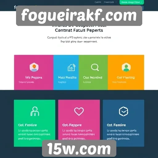 Explorando a interface do usuário do site fogueirakf.com